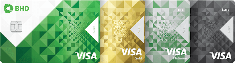 Tarjetas de débito Visa BHD: Clásica, Gold, Platinum Life y Élite
