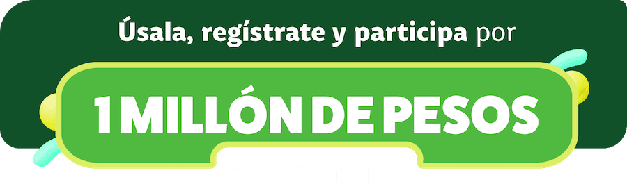 Úsala, regístrate y participa por 1 millón de pesos